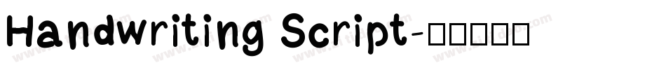 Handwriting Script字体转换
